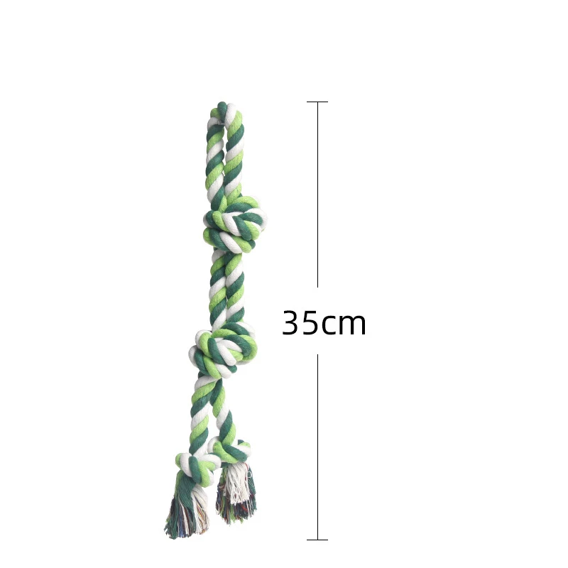 Оптовая продажа от производителя разноцветные хлопковые игрушки для щенков и домашних питомцев маленьких средних собак веревка с узлом набор игрушек жевательная игрушка