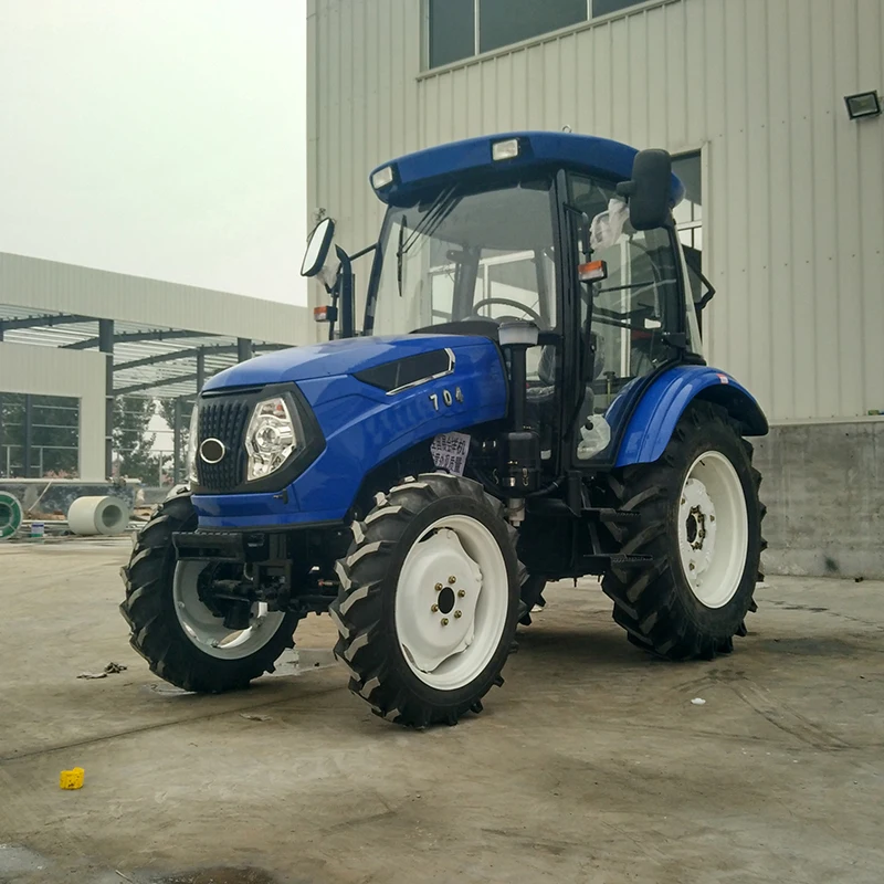 70hp x4 wheel drive agriculture farm tractor with front loader