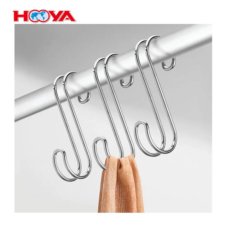 32mm double s-shape cloth hanger stainless steel  hooks