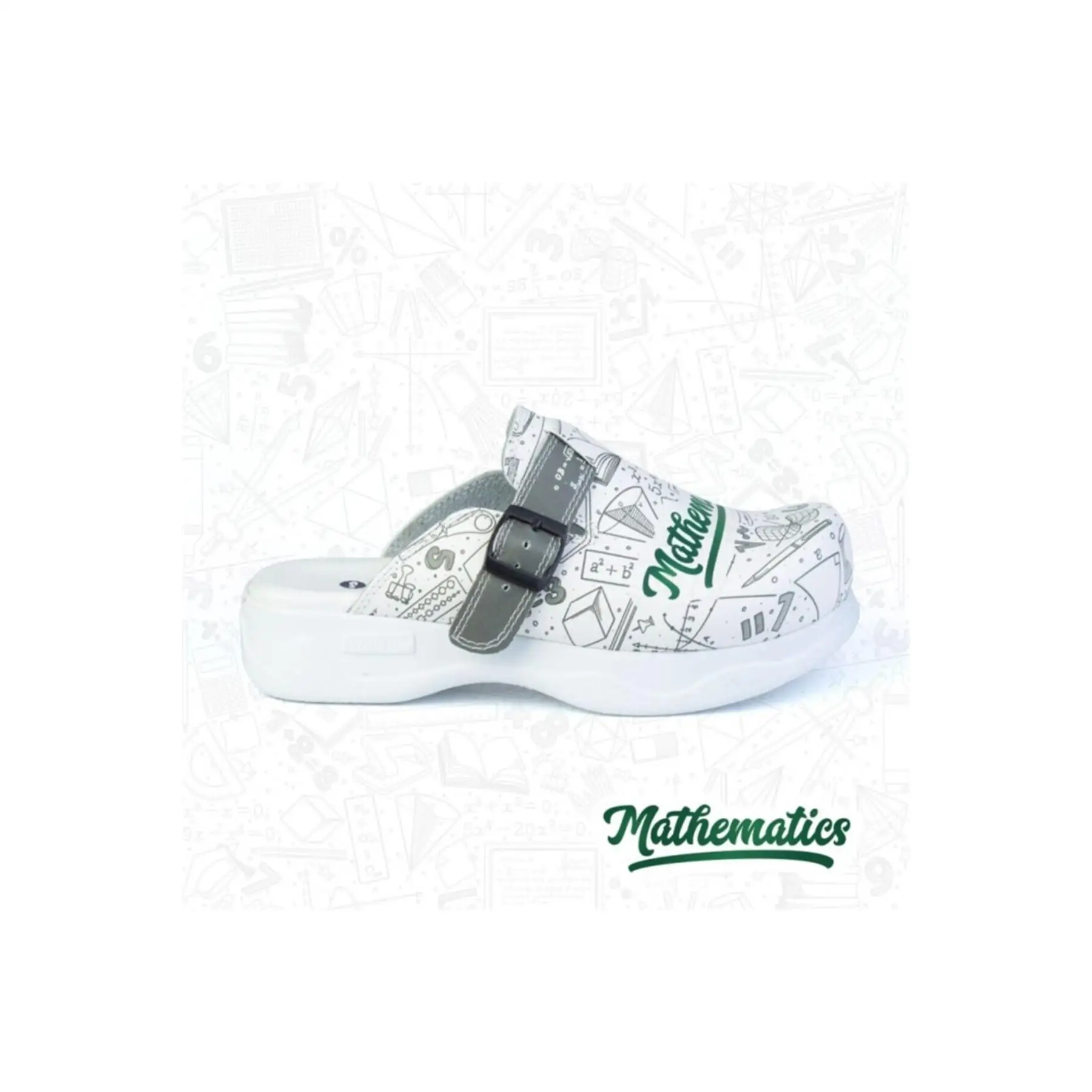 Manner Mathematics Themed Sabo Slippers