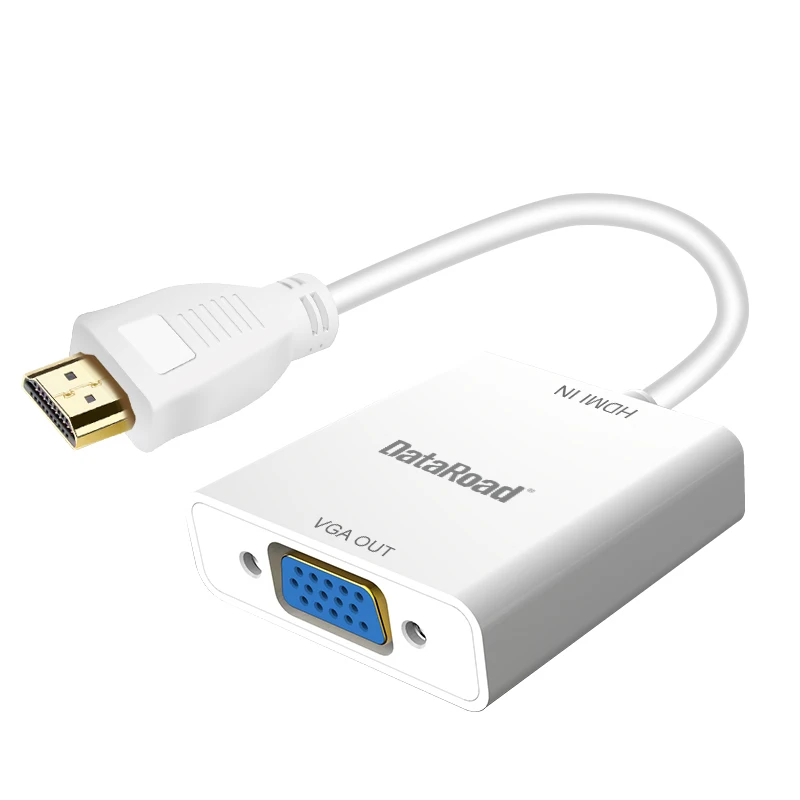 Позолоченный 1080P активный HDTV-адаптер VGA HDTV-VGA штекер-гнездо адаптер видеокабель преобразователь