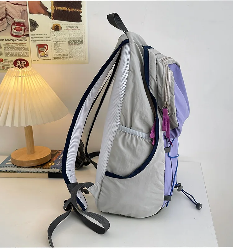 Custom logo Simple large capacity backpack for middle school and high school students travel Luggage backpack bag