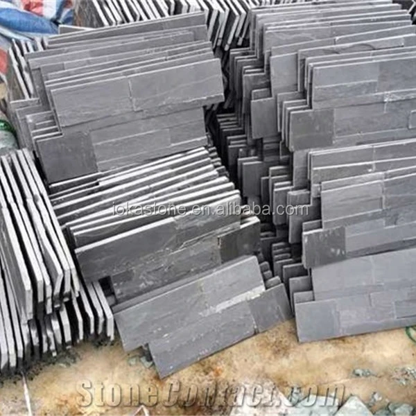 China Natural High Quality Soft Walk Outdoor Gray Tile Paving Stone Patio Slate Tiles For Wall And Floor