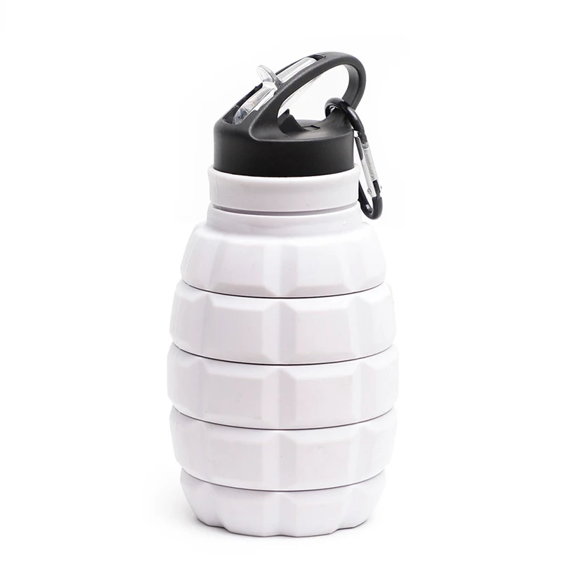 Walcold Wholesale Eco-friendly Food Grade Sport 580ml Grenade Silicone Drinking Water Bottle