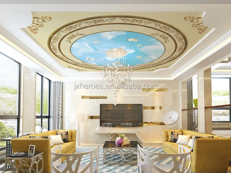 High End Household Clear Sky Design 3D Ceiling Wallpaper