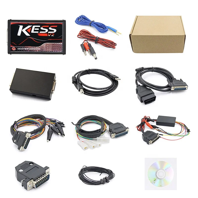 EUR OBD2 Manager Tuning Kit KTAG V7.020 4 LED BDM Frame 22pcs Adapters K-TAG 2.25 ECU Programmer Kess V2.80 Kess V2