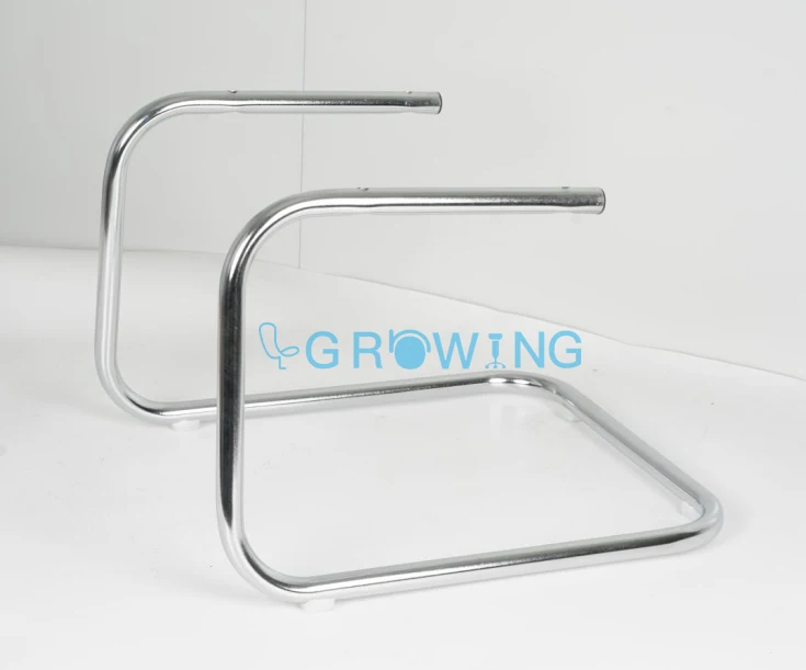 Customized Non-Slip Polishing Plating Metal Iron Office Chair Visitor China Base Frame Legs for Outdoor Living Room Workshop Use