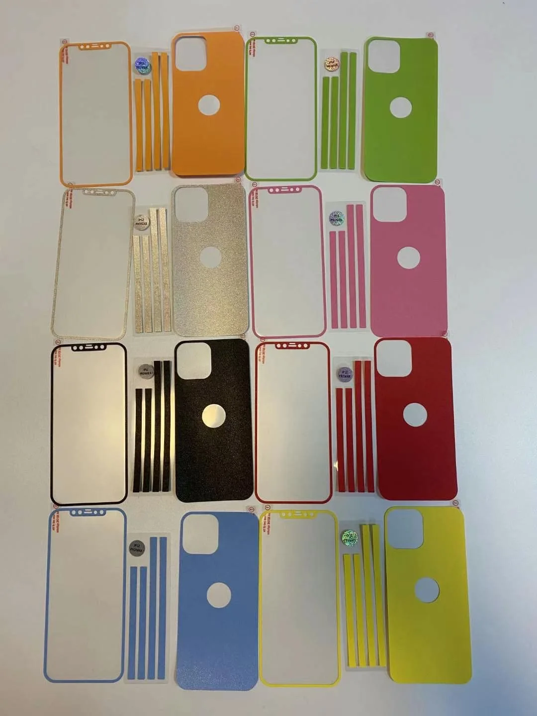 Wholesale  film skin sticker mobile for iPhone 12 PRO skin wrap sticker protective around borders back thin 3D elegant sticker