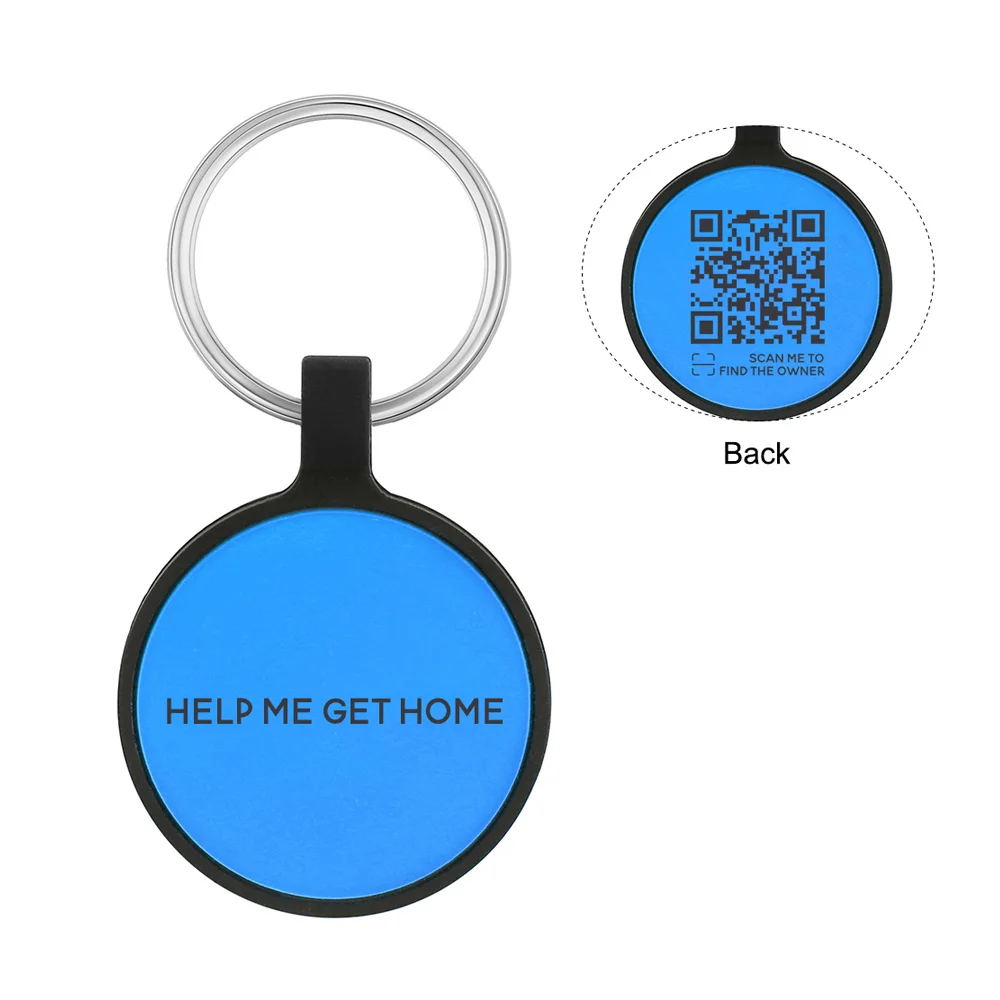Personalized Pet Information Waterproof QR Code Dog Tag S M L Xl XXl Size Dog Pet Silicone Dog Tags