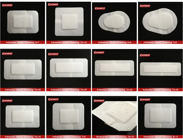 Adhesive Absorbent Wound Dressing For High Exduates Wound 10*25 Nonwoven Wound Dressing