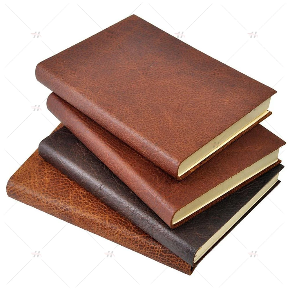 
Custom Logo Leather Journal Cover Field School Business Meeting Notebook 