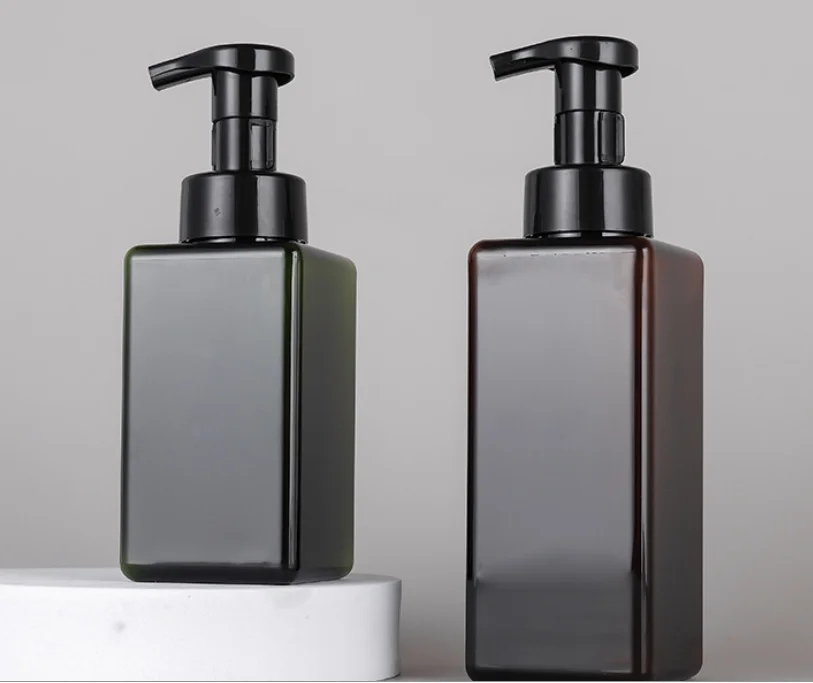 250ml 450ml 650ml Square PP lotion  bottle plastic pump liquid soap lotion bottle