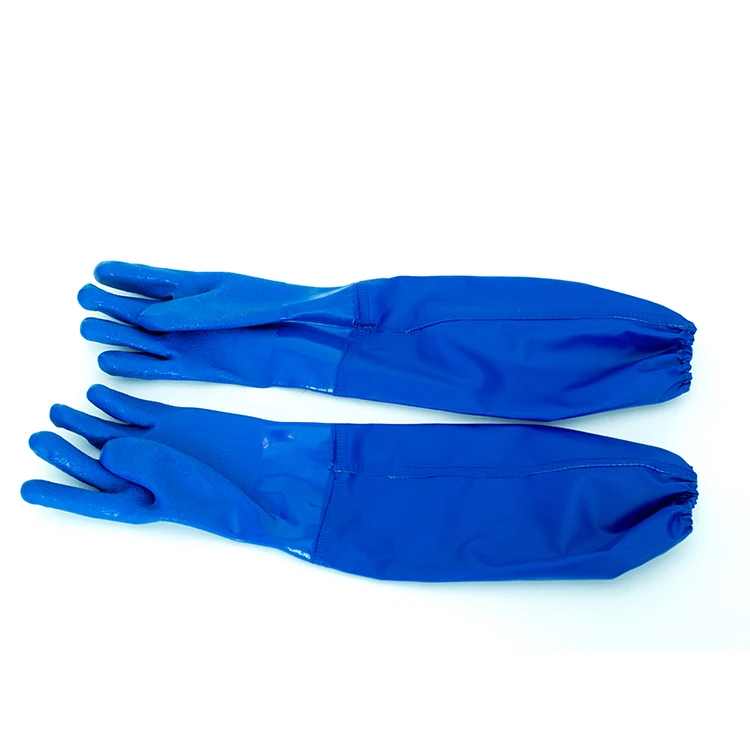 JingCai ansell microflex encore перчатки guantes de nitrilo из красного ПВХ гладкая отделка с длинным рукавом перчатка