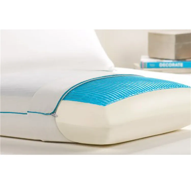 Hot sale Custom Eco-friendly Comfortable Soft Ventilated Gel memory foam pillow For Home