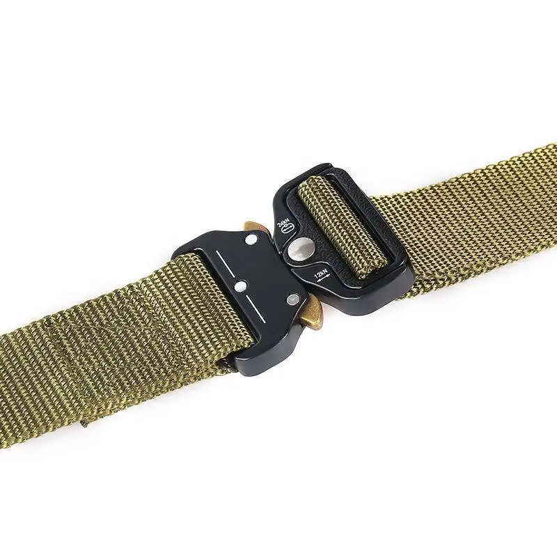 Combat Equipment Nylon Webbing Security Tactical Belt Quick Release Outdoors