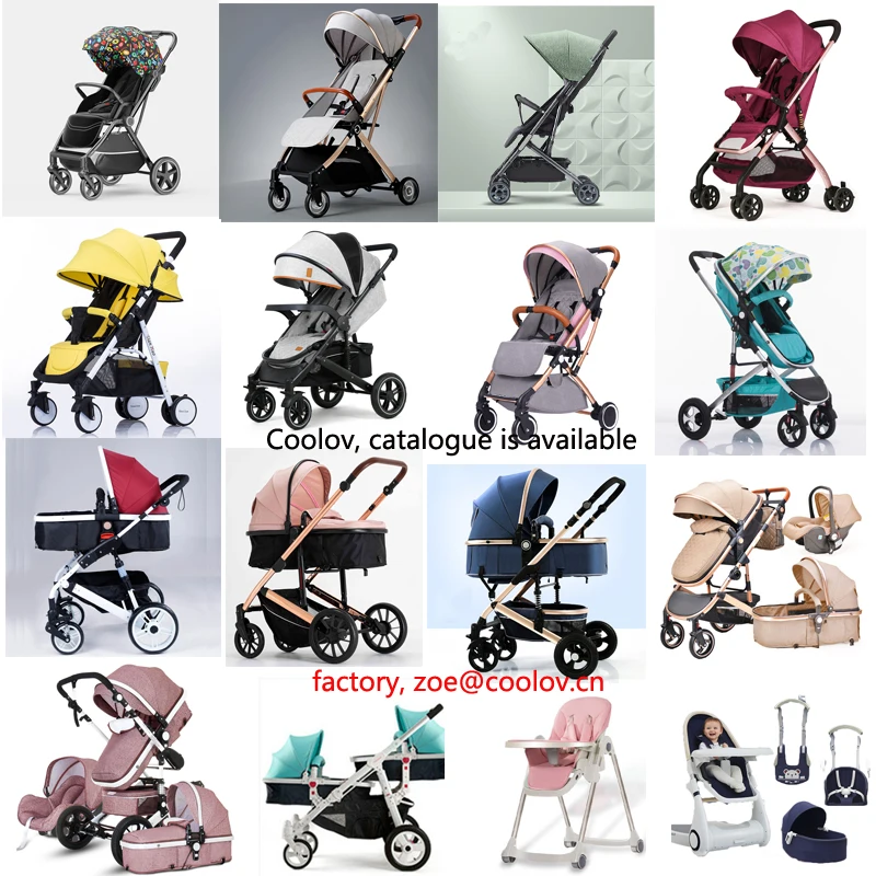 New Born Baby Doll Pram Stroller and Low Price High Landscape Baby Carriage Stroller travel jogging system from China factory