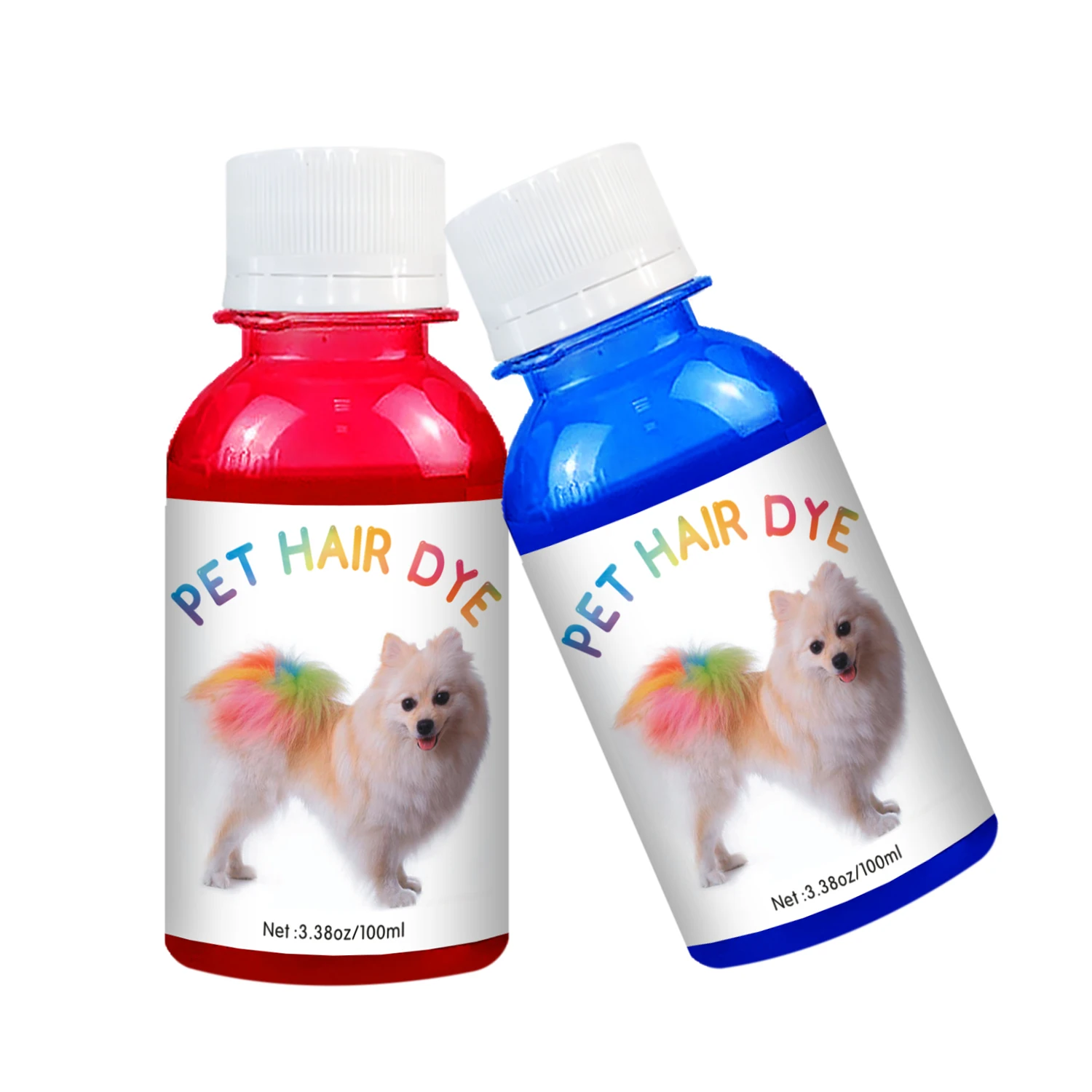 Pet Hair Dye Natural Pink Colored Hair Color Cream for Dogs