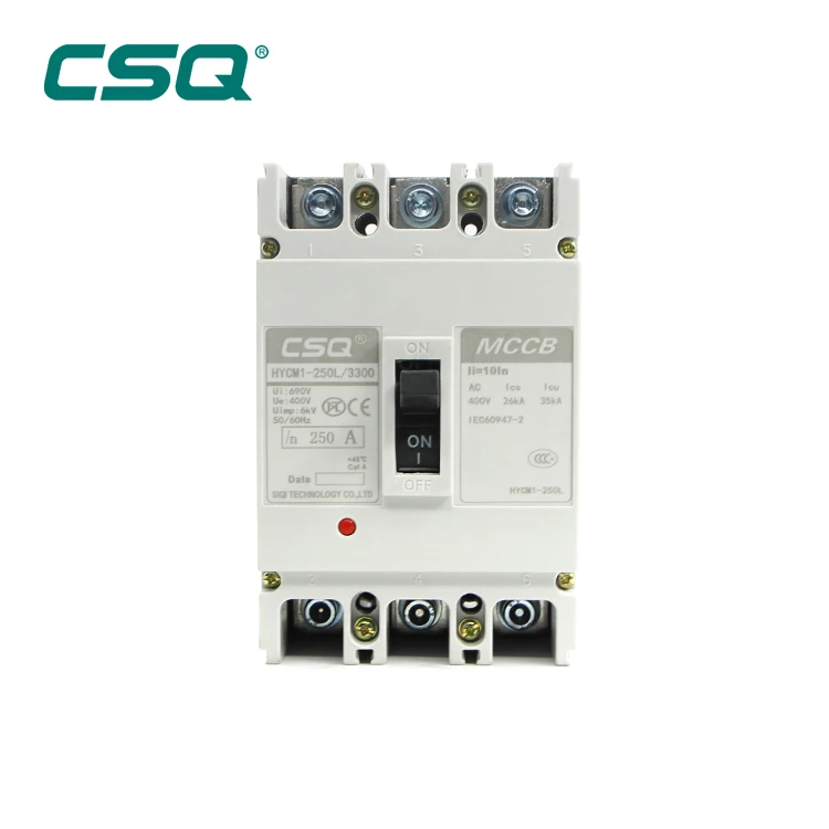 
China brand Home Use 63A 3P 4P Moulded Case Circuit Breaker 3 PHASE 125A 250A MCCB Good quality manufacturer 