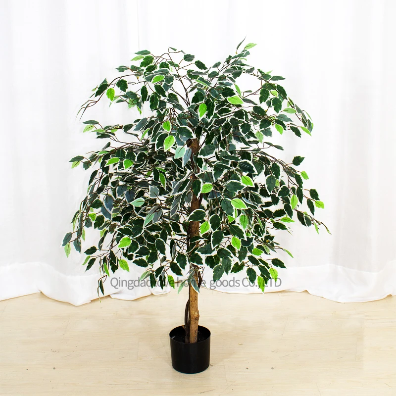Wholesale Cheap 3ft 6ft Artificial Banyan Tree and Rubber Plant Plastic Material for Christmas and Halloween Wedding Decoration
