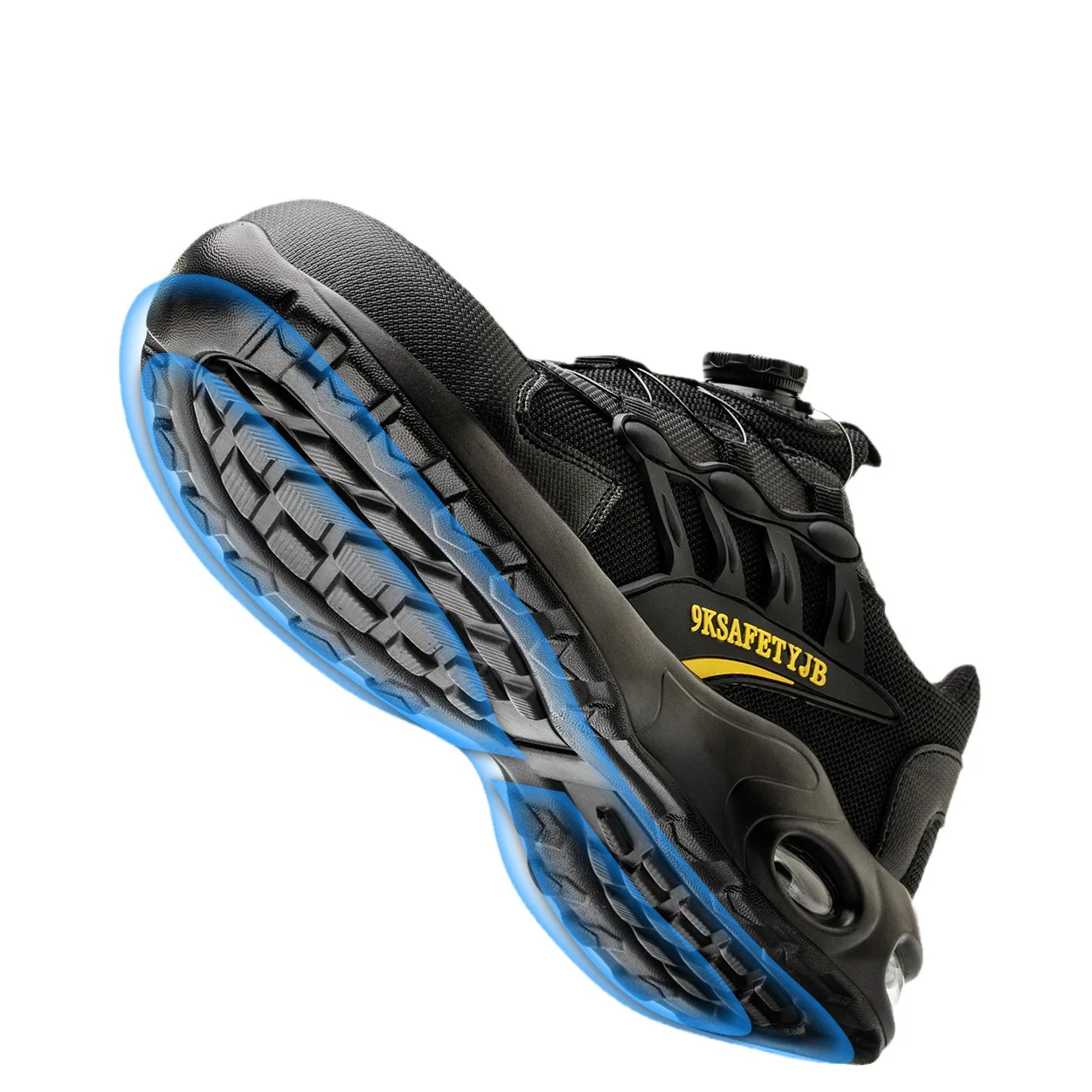 Sunland Custom Shoes Manufacturers Safety Shoes Casual Running Sneakers For Man Walking Style Shoes With Push Button Adjustment