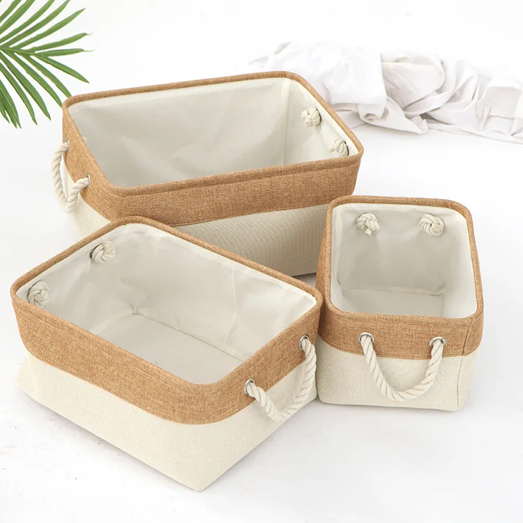 Foldable Storage Bins Baskets with Handles for Bedroom Organizer Clothes Socks Blankets Toy Books and Other Sundries