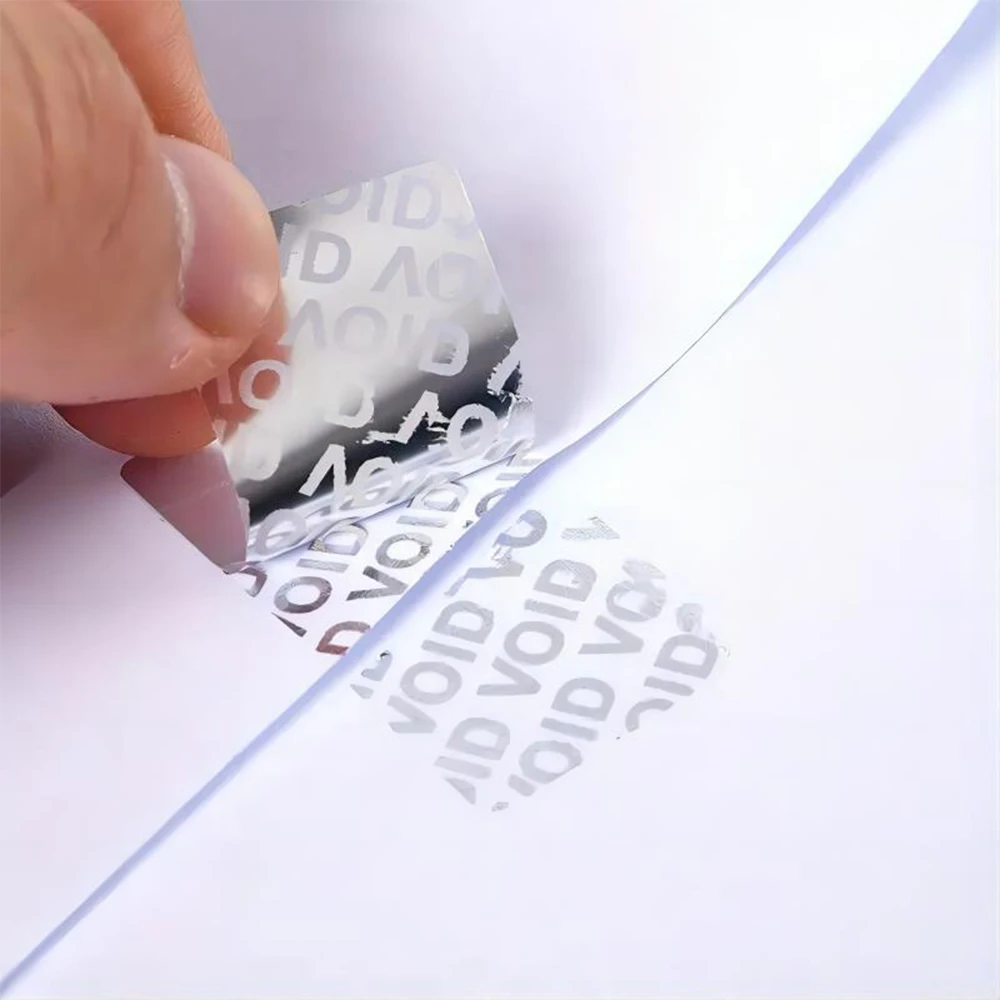 Label Void Stickers Security Sealing Warranty Custom Box Tamper Labels Bottle If Packaging Proof Paper Foil Broken Seal Sticker