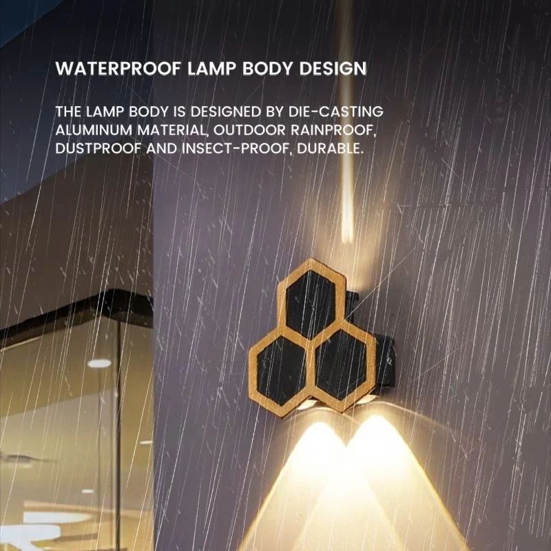 Hot Sale 3W Led Wall Light Waterproof Black White Garden Light Outdoor Wall Lamp
