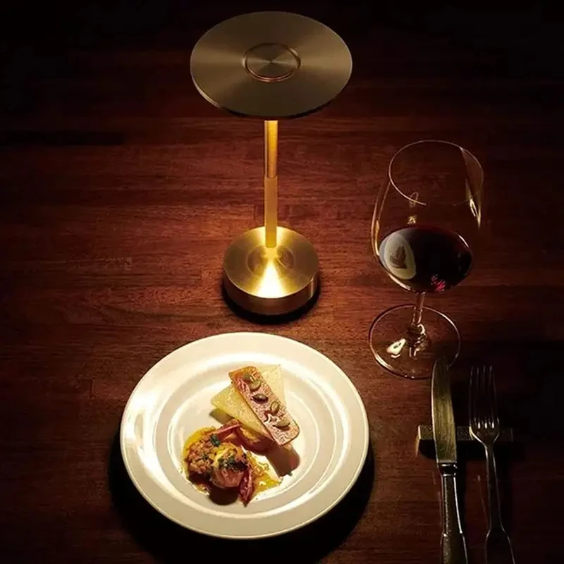 Usb Cordless Table Led Rechargeable Desk Lamp Design Nordic New Bedroom Metal Aluminum Plating Modern 20 USB Data Cable DC 36V