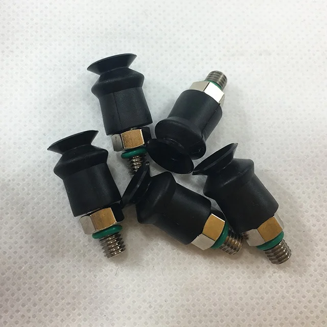 11mm 1.5 bellows sukers silicon suction cup vacuum with M5 thread fitting