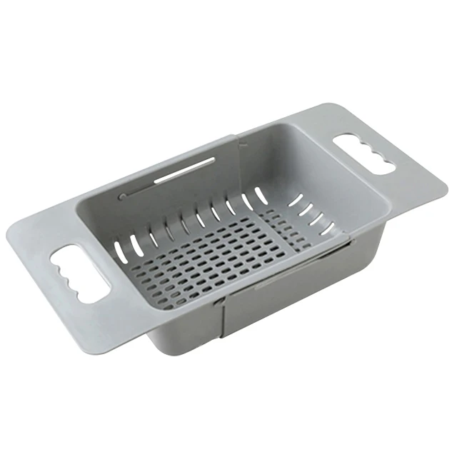 Kitchen Plastic Folding Retractable adjustment sink telescopic vegetable fruit washing storage basket drain basket