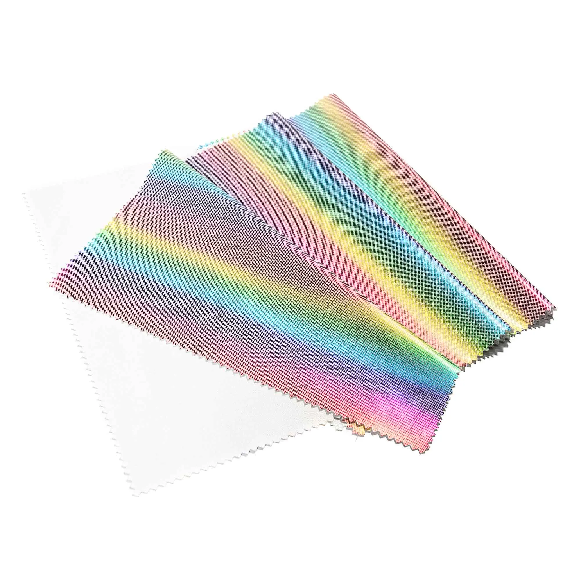 TPU Glitter Rainbow Printing Leather for Fashionable Apparel