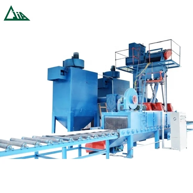 
QSC90 Pass through type wheel rims shot blasting machine/shot blaster 