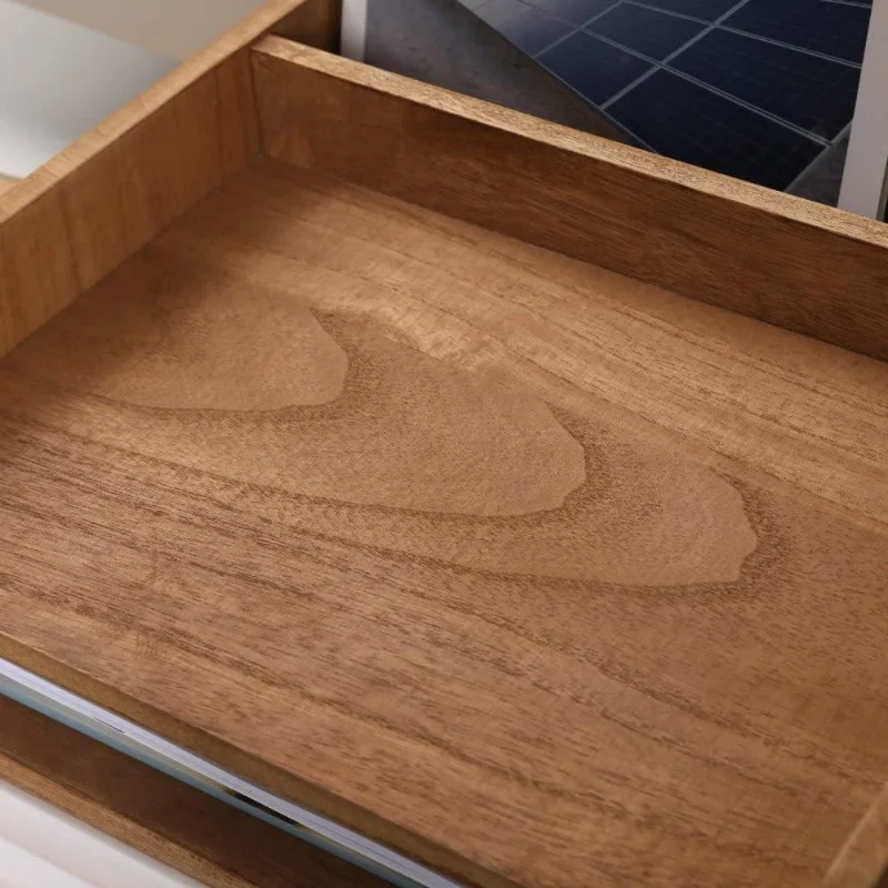 Accept OEM ODM Custom Order Wooden Bamboo Office Desk Multi-layer File Storage Cabinet For Storaging Office Supplies Stationery