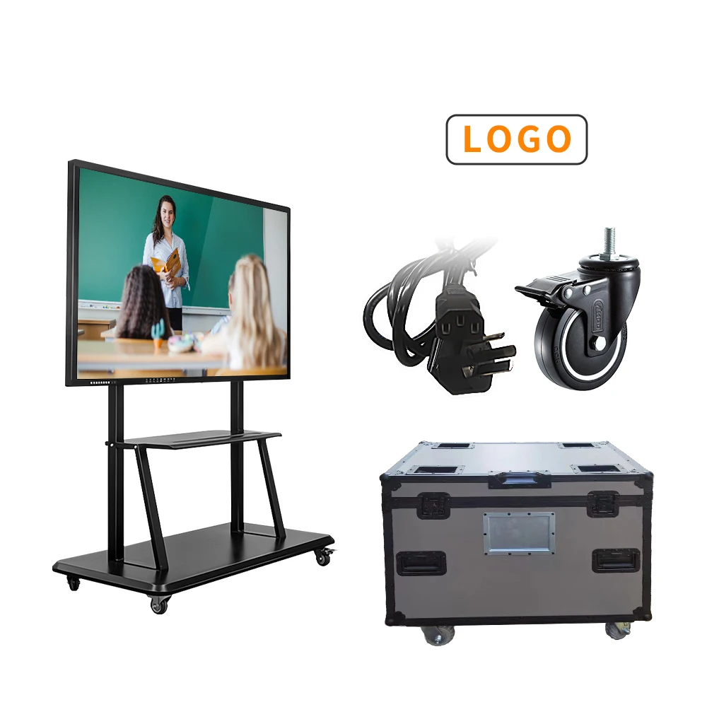 Smart Electronic Whiteboard 55 Inch Smart Touch Screen Board Interactive Portable Whiteboard For Meeting