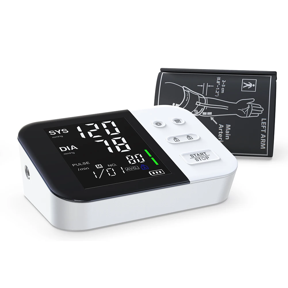 Digital Arm Wrist BP Blood Pressure Monitor Tensiometer Tonometer Automatic Sphygmomanometer Heart Rate Pulse Meter