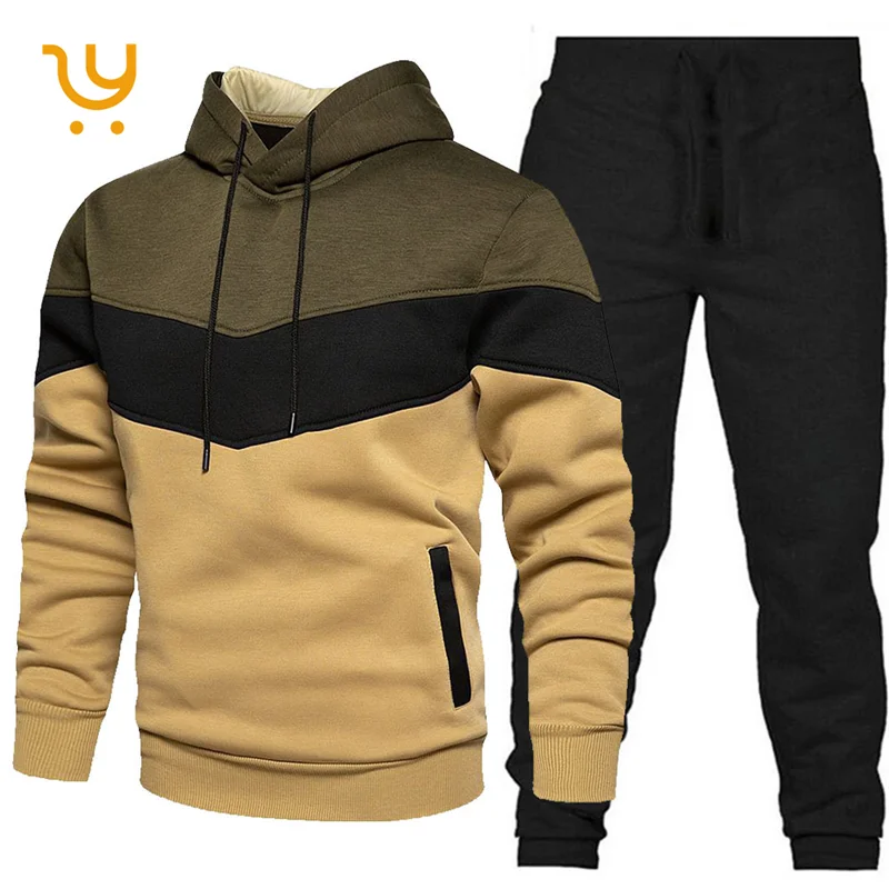 Wholesale Track Suit Clothing Manufacturers Overseas Plain Custom Men Sweatsuit Set