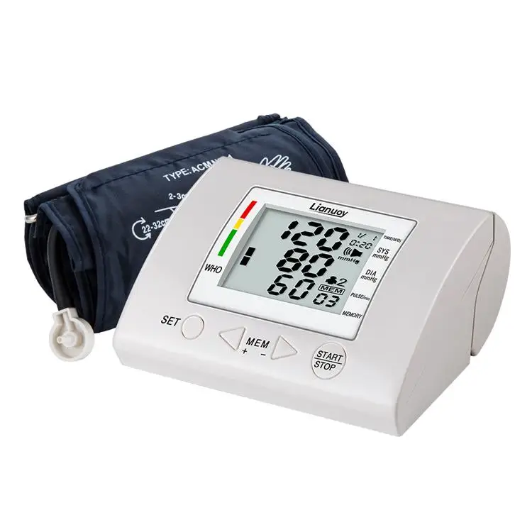 Automatic Upper Arm Machine & Accurate Adjustable Digital Bp Cuff Kit Largest Backlit Display Blood Pressure Monitor