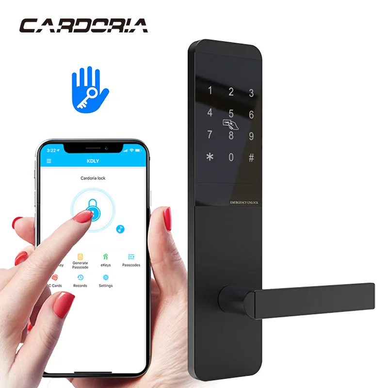 Безопасность Ble Ttlock App Rfid карта электронный цифровой замок для отеля квартиры в