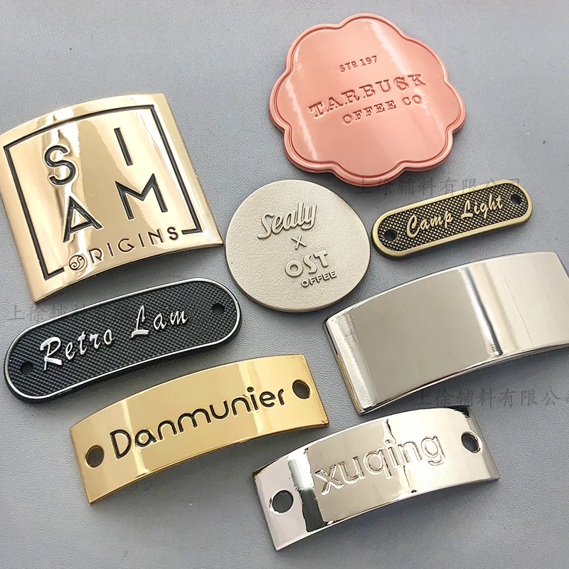 Custom Embossed Bottle Label Metal Logo perfume Metal Sticker Metal Wine Label