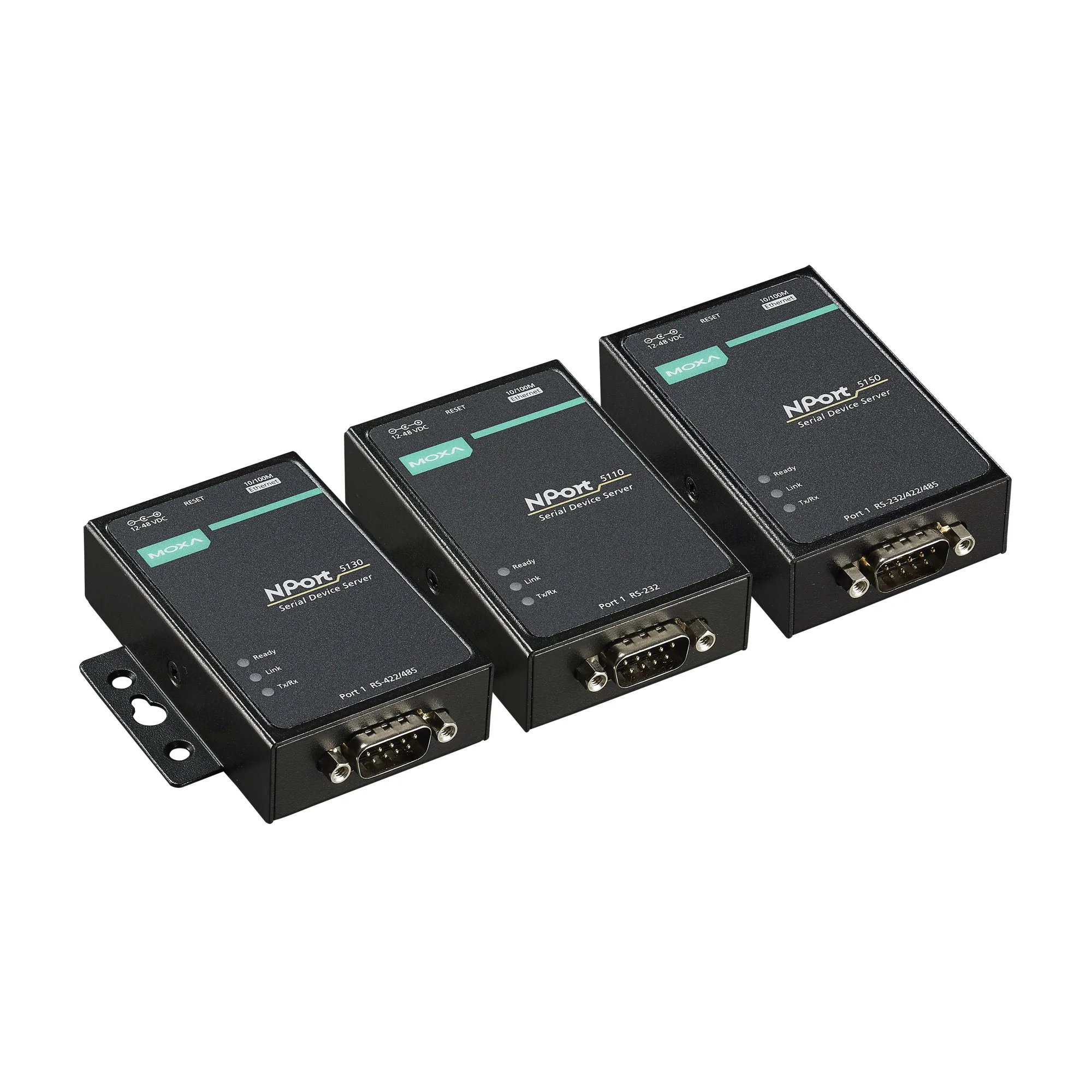 Абсолютно Новый мокса NPort 5150 1-портовый RS-232/422/485 последовательный сервер последовательных