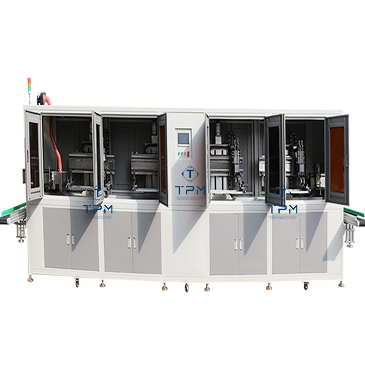 Fully Automatic 4 Colors Cup Cans Barrel Plastic Screen Printing Equipment Printer for Bottle