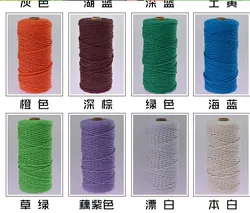 Macrame Cotton Yarn 3mm Hand Knitting Crochet Yarns DIY Polyester Macrame Cord Rope Cotton Yarn Wholesale