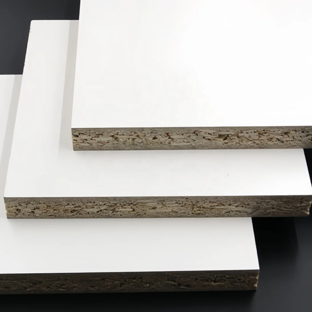 Modern Style 18mm Melamine Faced Blockboard Factory-Processed Moisture-Proof Wood Fiber MDF E1/E2/E0 Standard for Kitchen
