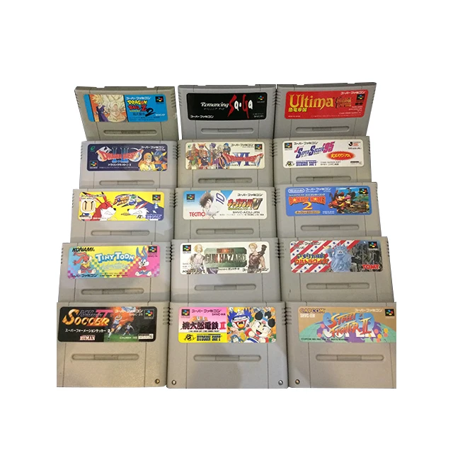 Used super family computer cartridges set console setup pc gaming accessories