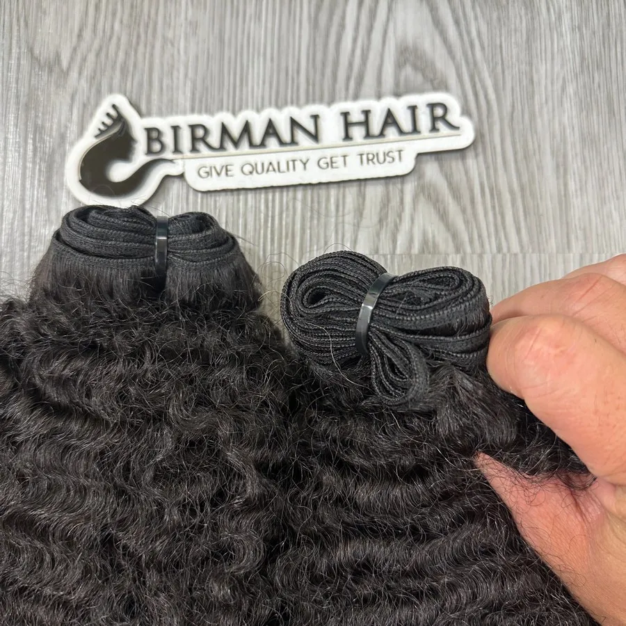 Custom Cuticle Aligned Virgin Russian Hair Extensions Silky Straight Wave Style Machine Double Weft Genius Weft Raw Material