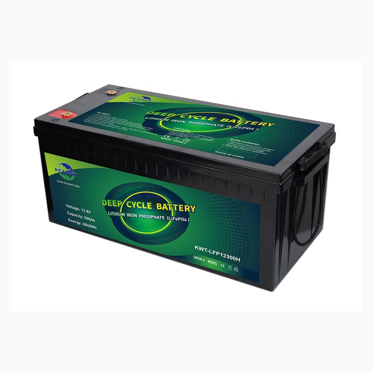 Kowint Rechargeable 6000 Cycles 12V 24V 20ah 50ah 100Ah 150Ah 200ah 300ah LiFePO4 Battery