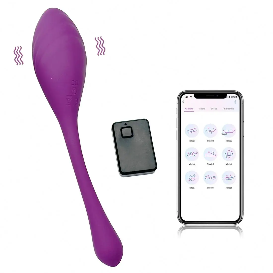 Cell Phone APP Intelligent Control Female Vibrator Wearable g-spot Massager Double Headed Egg Jumping Female Erotic Products