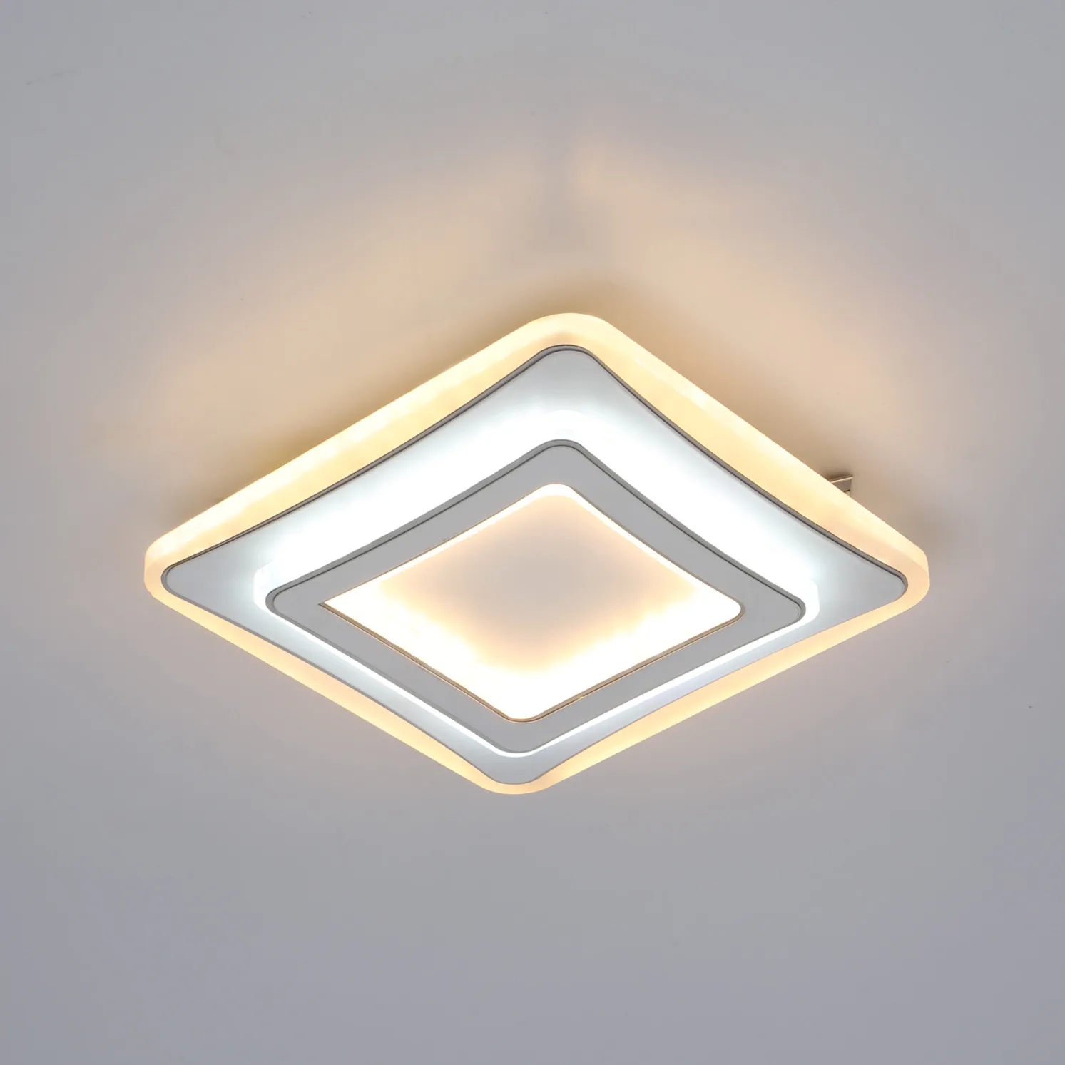 square modern livingroom bedroom 40w color adjustable by switch bedroom dinner room kitchen LED ceiling light