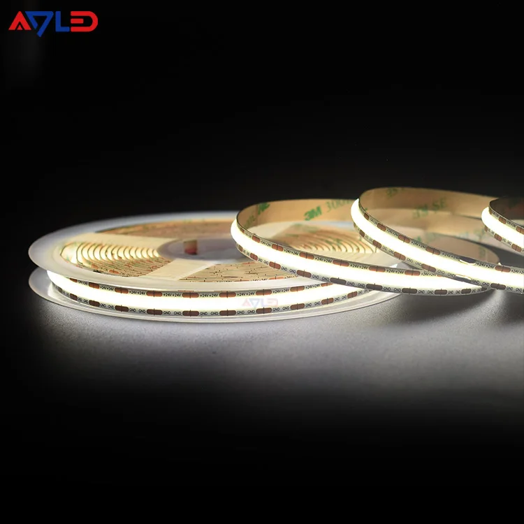 528Chips 8Mm Mini Cut Pcb Customizable Red Light Led Cob Strip Dc24V 10W 16.4Ft Ambilight Indoor Decorative Cob Led Strip Light