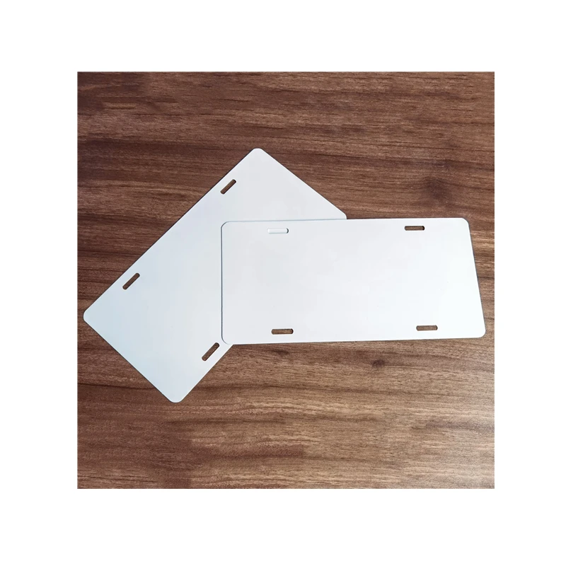 12'x 6'x 0.025' Car Tags Sublimation Aluminum Blank License Plates Personalized Printing Heat Transfer Car Plates